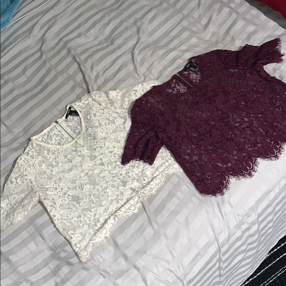 Forever 21 Tops - Lace crop tops Forever 21 Tops - Lace crop tops